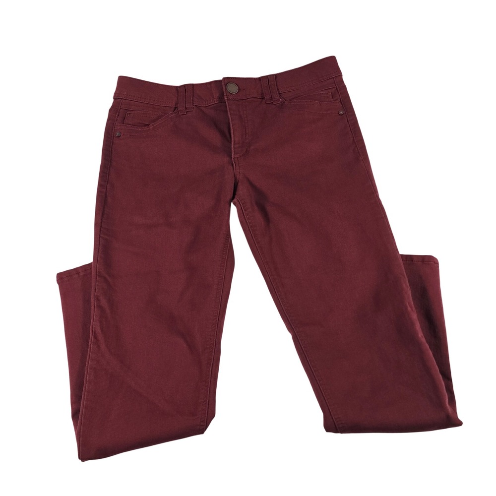 Democracy Ab Technology Skinny Pants Burgundy Wine B1304PEX2XX Womens 10